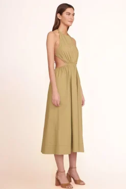 CLOTHING STAUD -VANESSA DRESS - KHAKI
