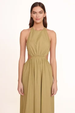 CLOTHING STAUD -VANESSA DRESS - KHAKI