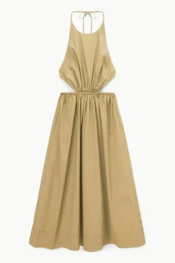 CLOTHING STAUD -VANESSA DRESS - KHAKI