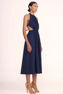 CLOTHING STAUD -VANESSA DRESS - NAVY