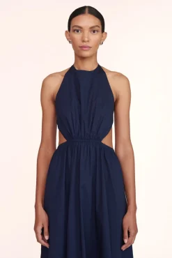 CLOTHING STAUD -VANESSA DRESS - NAVY